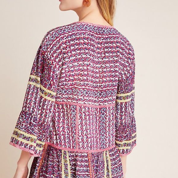 Anthro Maeve Lilyana Tiered Silk Blouse - Picture 2 of 2